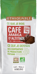 café arabica Honduras moulu 1kg ethiquable bio commerce équitablef