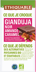 chocolat noir gianduja amande caramel equitable bio ethiquable
