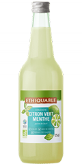 concentré de fruits ethiquable Citron Vert Menthe bio equitable