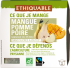 dessert de fruits mangue poire pomme ethiquable