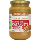 beurre de cacahuètes  crunchy bio et équitable ethiquable