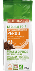 arabica café moulu 250g Pérou ethiquable bio equitable