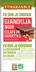 ethiquable gianduja noir noisette bio equitable