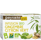 Infusion Gingembre citron vert équitable bio 