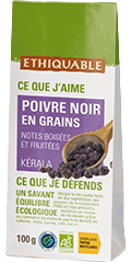 poivre noir en grain en sachet 