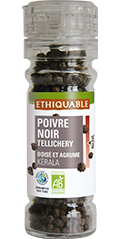 Poivre noir tellichery bio equitable kerala ethiquable