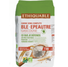 Farine semi-complète blé épeautre T80 France équitable et bio