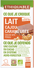 chocolat au lait caramélisé equitable bio ethiquable france