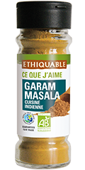Garam masala bio équitable ethiquable