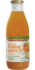Pur jus pomme abricot France équitable bio