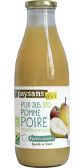 paysans d ici pur jus pomme poire bio equitable