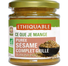 purée de sésame grillé bio equitable