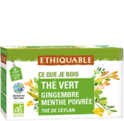 Thé vert Gingembre Menthe Poivrée équitable bio Ethiquable