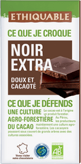 Chocolat noir extra 65% de cacao