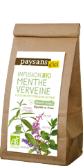 vrac infusion verveine menthe france equitable bio paysans d'ici