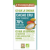 cacao cru 70% de cacao ethiquable