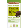 chocolat noir equateur 80% bio equitable ethiquable