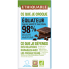 chocolat noir equateur 98% bio equitable ethiquable