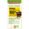 chocolat noir Pérou 100% bio equitable ethiquable