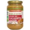 beurre de cacahuètes  crunchy bio et équitable ethiquable