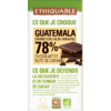chocolat noir 78% de cacao équitable bio guatemala