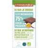 Chocolat noir 75% coco passion bio equitable ethiquable
