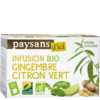 Infusion Gingembre citron vert équitable bio 