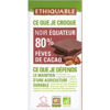 chocolat noir 80% équteur fève de cacao equitable bio ethiquable franceo