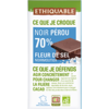 chocolat noir 70% pérou fleur de sel noir moutier equitable bio ethiquable franceo