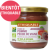 purée pomme pêche de vigne monts du lyonnais ethiquable équitable bio france 