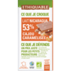 Chocolat au lait cajou caramelisee 53% de cacao du Nicaragua