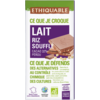 Chocolat au lait riz souffle