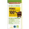 Chocolat noir 100% de cacao Pérou