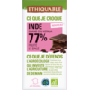 Chocolat noir 77% de cacao Inde grand cru Kerala