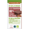Chocolat noir 80% fèves de cacao