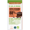 Chocolat noir 88% de cacao Cote d'Ivoire grand cru M'Brimbo