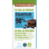 Chocolat noir 98% de cacao Equateur