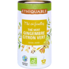 thé vrac en feuille vert gingembre citron vert ethquable équitable bio