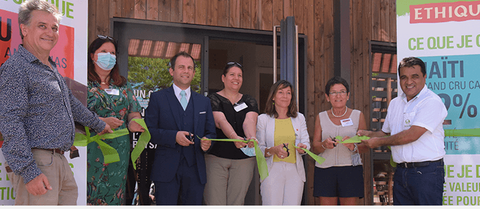 inauguration de la chocolaterie de la scop ethiquable