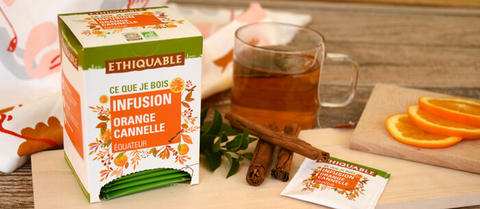 Infusion orange cannelle bio et équitable Infusion orange cannelle bio et équitable