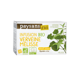 paysans d ici infusion verveine melisse equitable en france bio