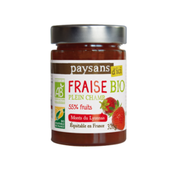 confiture paysans d'ici fraise bio equitable 