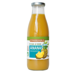 ananas pur jus bio equitable ethiquable