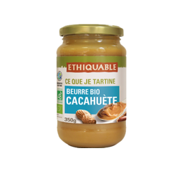 beurre de cacahuètes bio equitable ethiquable