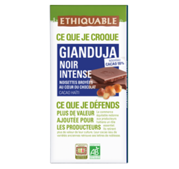 bio equitable ethiquable Gianduja Noir intense