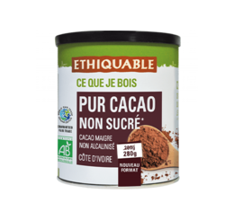 pur cacao en poudre ethiquable bio équitable 