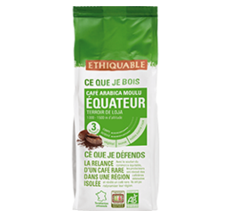 arabica café moulu 250g équateur ethiquable bio equitable