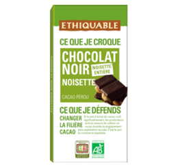 chocolat noir noisette equitable bio ethiquable