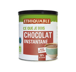 chocolat instantané ethiquable bio équitable