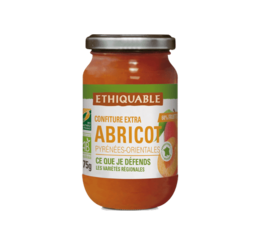 Confiture abricot de France equitable et bio